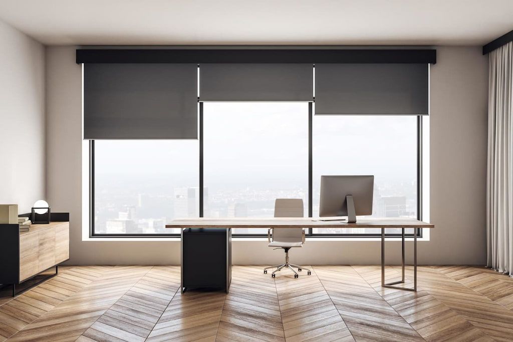 Cortinas y persianas para espacios de trabajo